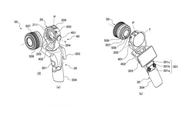 佳能获得可更换镜头的Osmo风格相机的专利