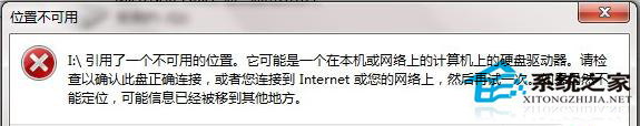 win7开启文件时报错引用了一个不可用的位置如何处理