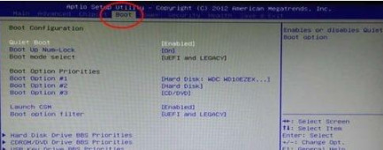 gpt分区下怎么安装win7