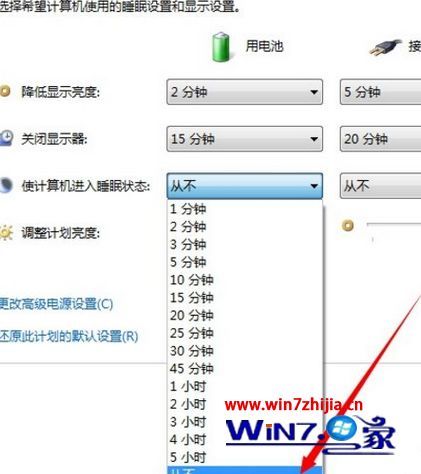 windows7系统怎么设置屏幕不休眠